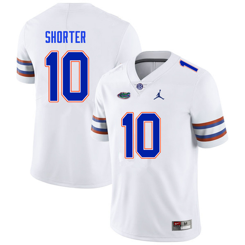 Men #10 Justin Shorter Florida Gators College Football Jerseys Sale-White